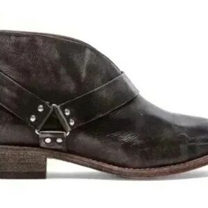 Koolaburra Dame Bootie black leather western cowboy ankle harness boot W10